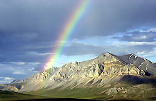 Midnight Rainbow over Atigun Gorge