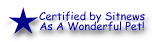 Certified Wonderful Pet!